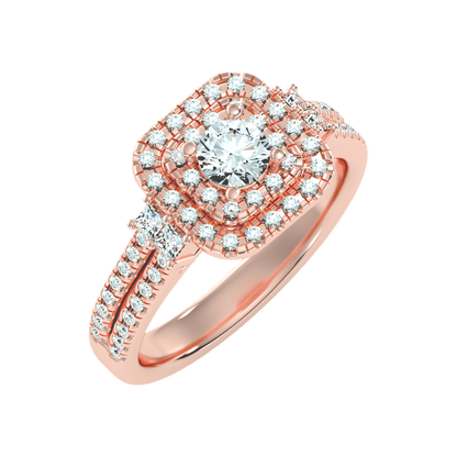 Shine on Halo Ring-Color_Rose-Gold