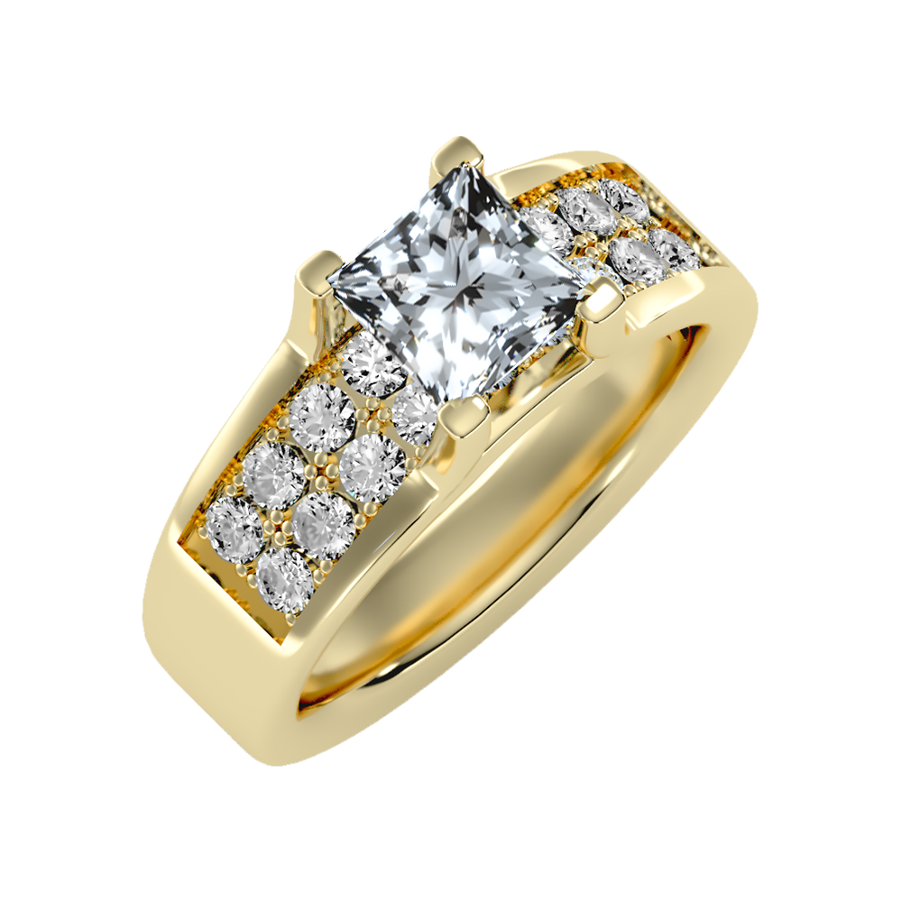 Scintillate Solitaire Ring-Color_Yellow-Gold