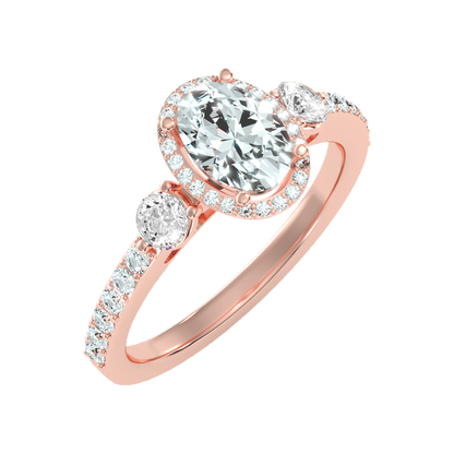 Diamoon Halo Ring-Color_Rose-Gold