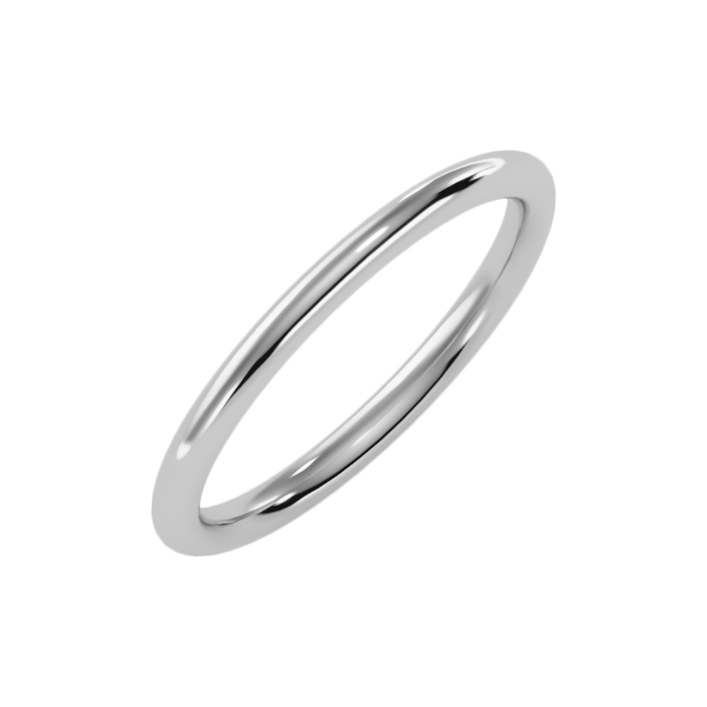 Onesta Wedding Band-Color_White-Gold