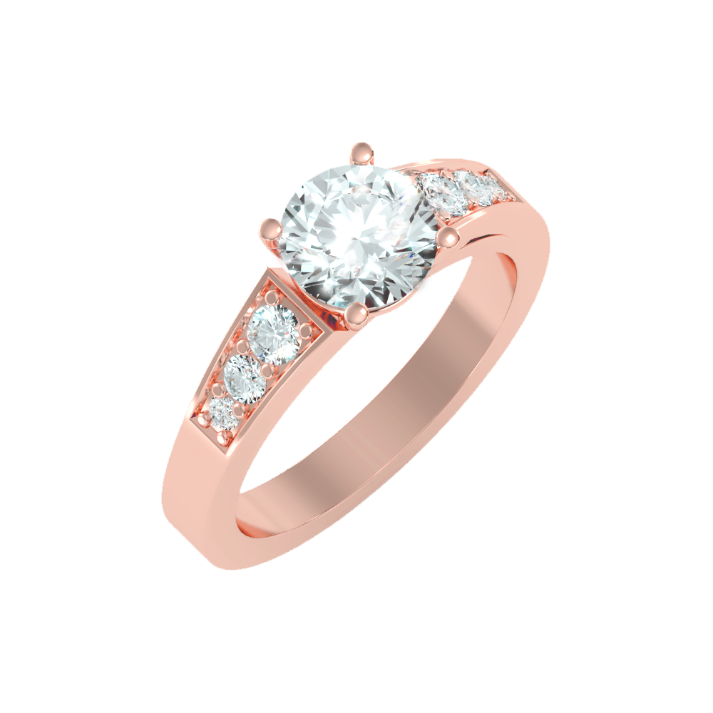 Ultimate Star Solitaire Ring-Color_Rose-Gold