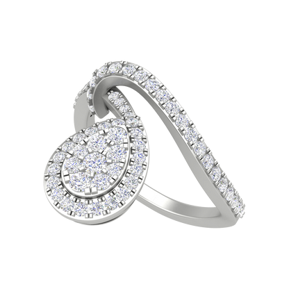 Endless Diamonds Cluster Ring