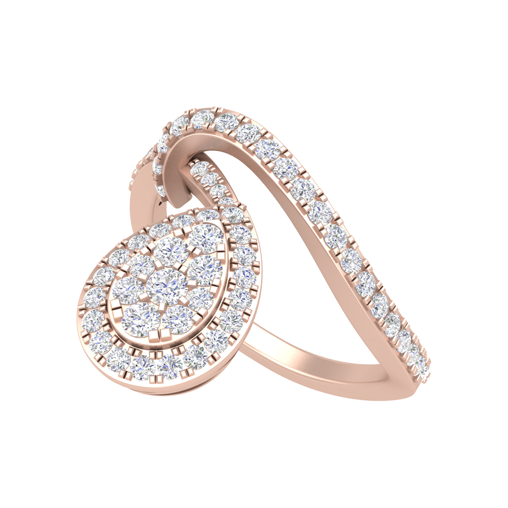 Endless Diamonds Cluster Ring