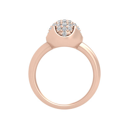 Swirl Tuilp Mesh Ring