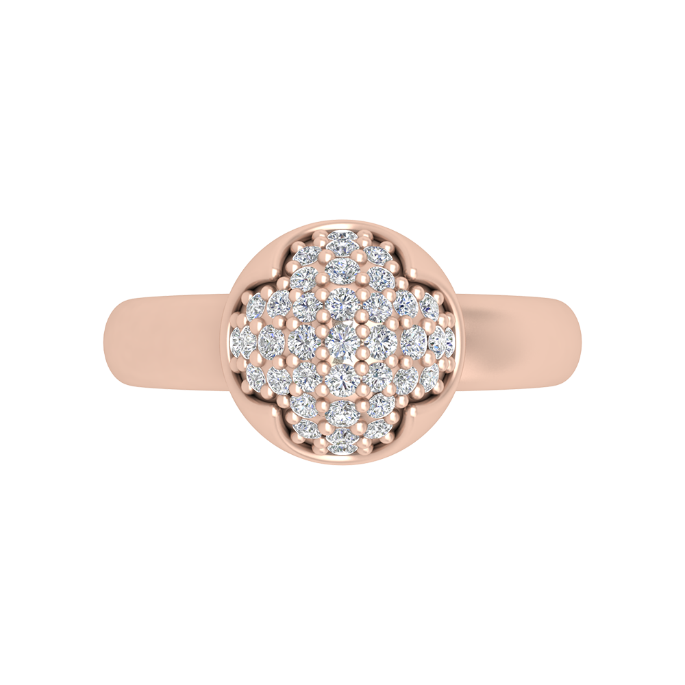 Swirl Tuilp Mesh Ring