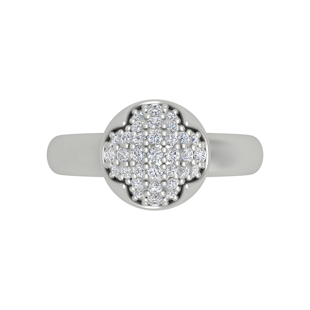 Swirl Tuilp Mesh Ring