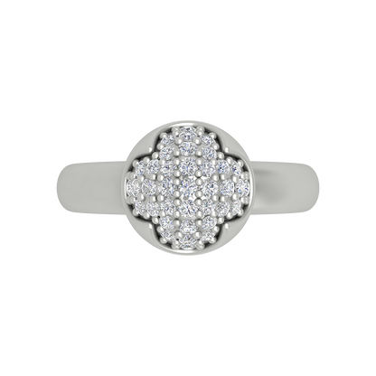 Swirl Tuilp Mesh Ring