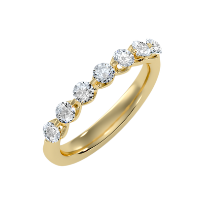 Aurora Seven Stone Ring-Color_Yellow-Gold