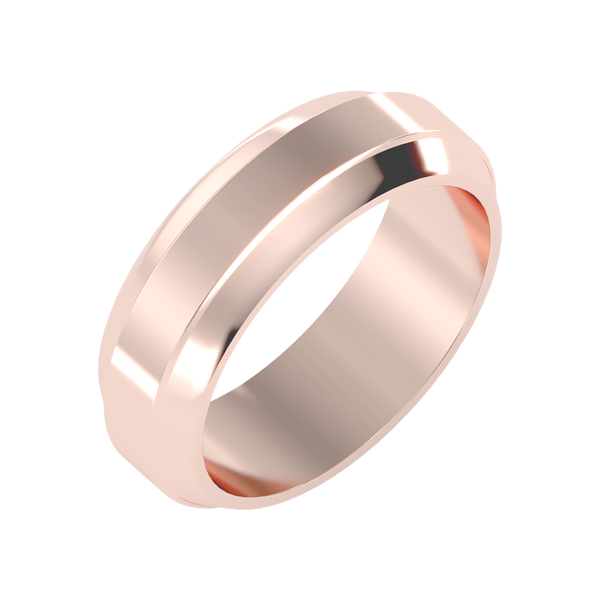 Admirable Men's Broad Band Ring-Color_Rose-Gold