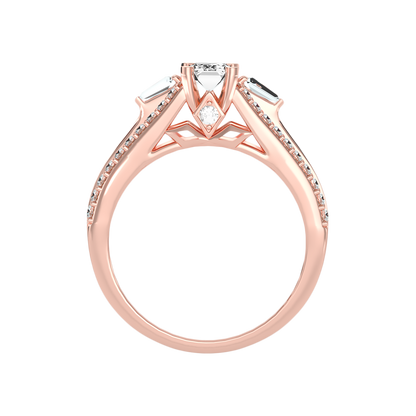 Ellie Emerald Diamond Ring