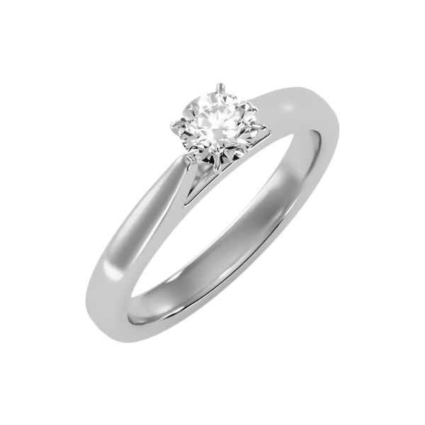 Super Classic Solitaire Ring-Color_White-Gold