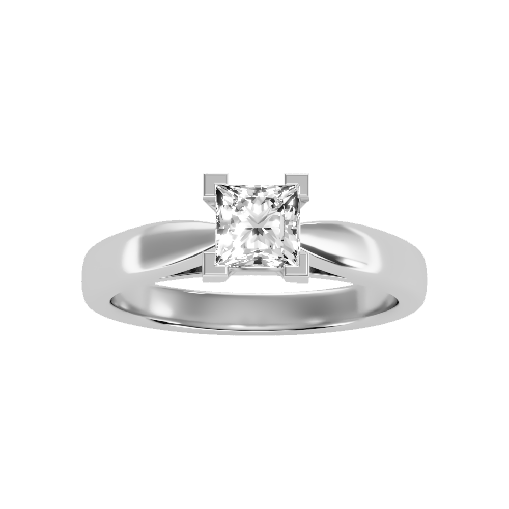 Shiny Solitaire Ring