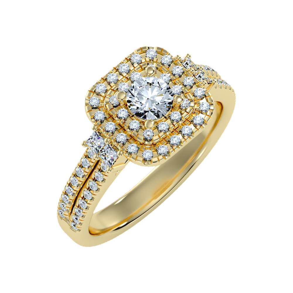 Shine on Halo Ring-Color_Yellow-Gold