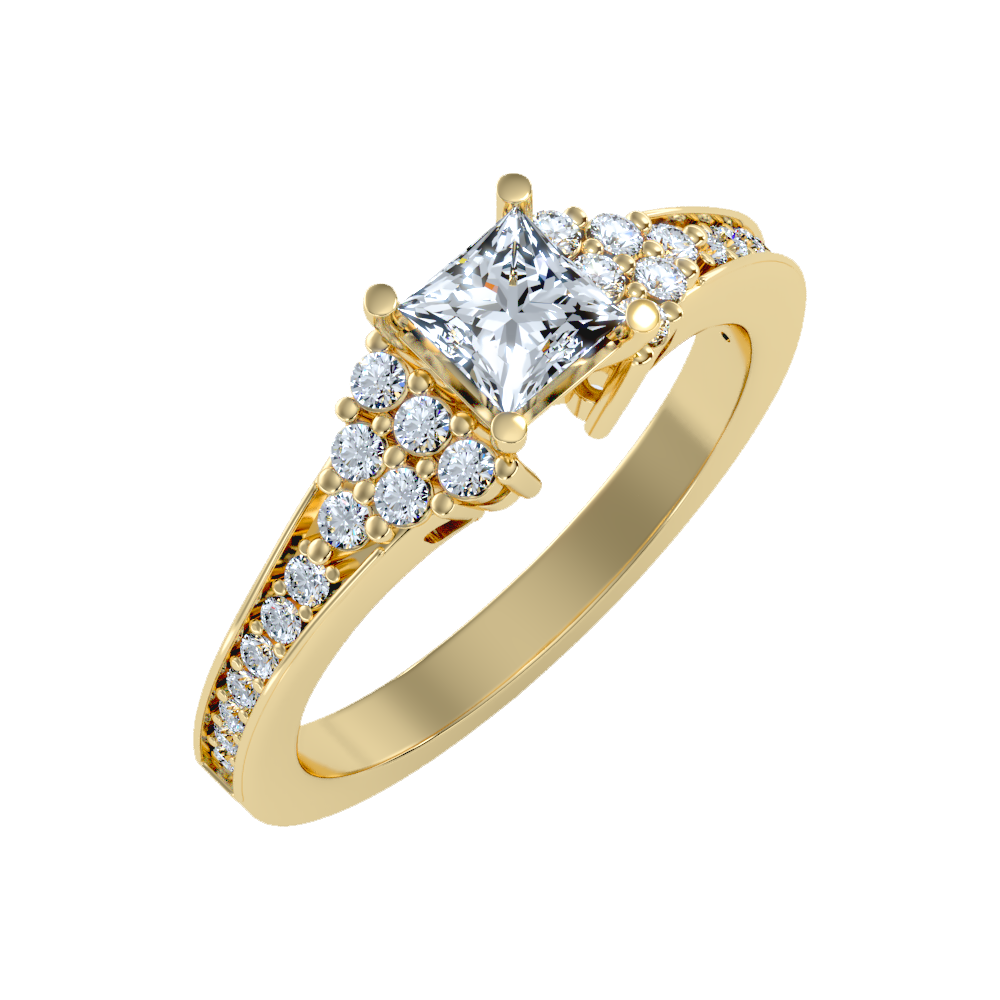 Precious Solitaire Ring-Color_Yellow-Gold