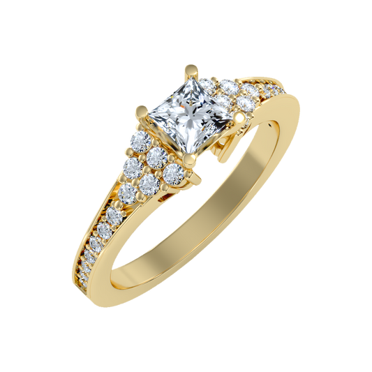 Precious Solitaire Ring-Color_Yellow-Gold