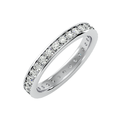 Stunning Eternity Band-Color_White-Gold