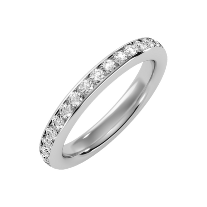 Mesmerizing Eternity Band-Color_White-Gold