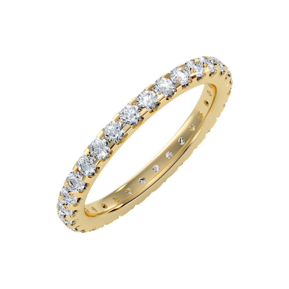 Exquisite Eternity Band-Color_Yellow-Gold