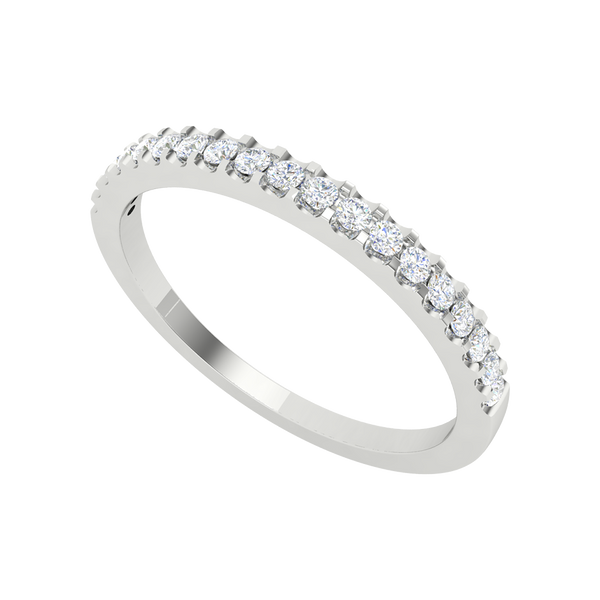 A Lane of Gems Half Eternity Ring-Color_White-Gold