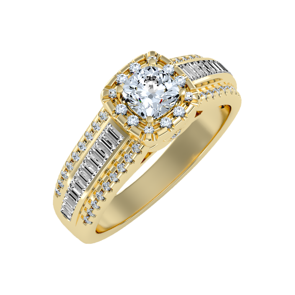 Spectral Halo Solitaire Ring-Color_Yellow-Gold