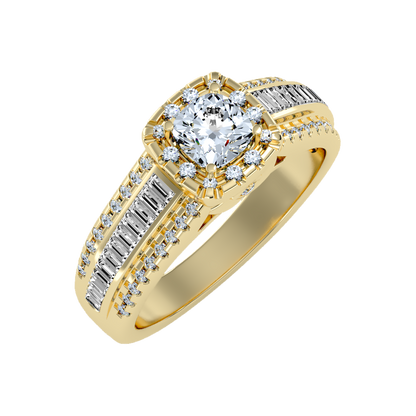 Spectral Halo Solitaire Ring-Color_Yellow-Gold