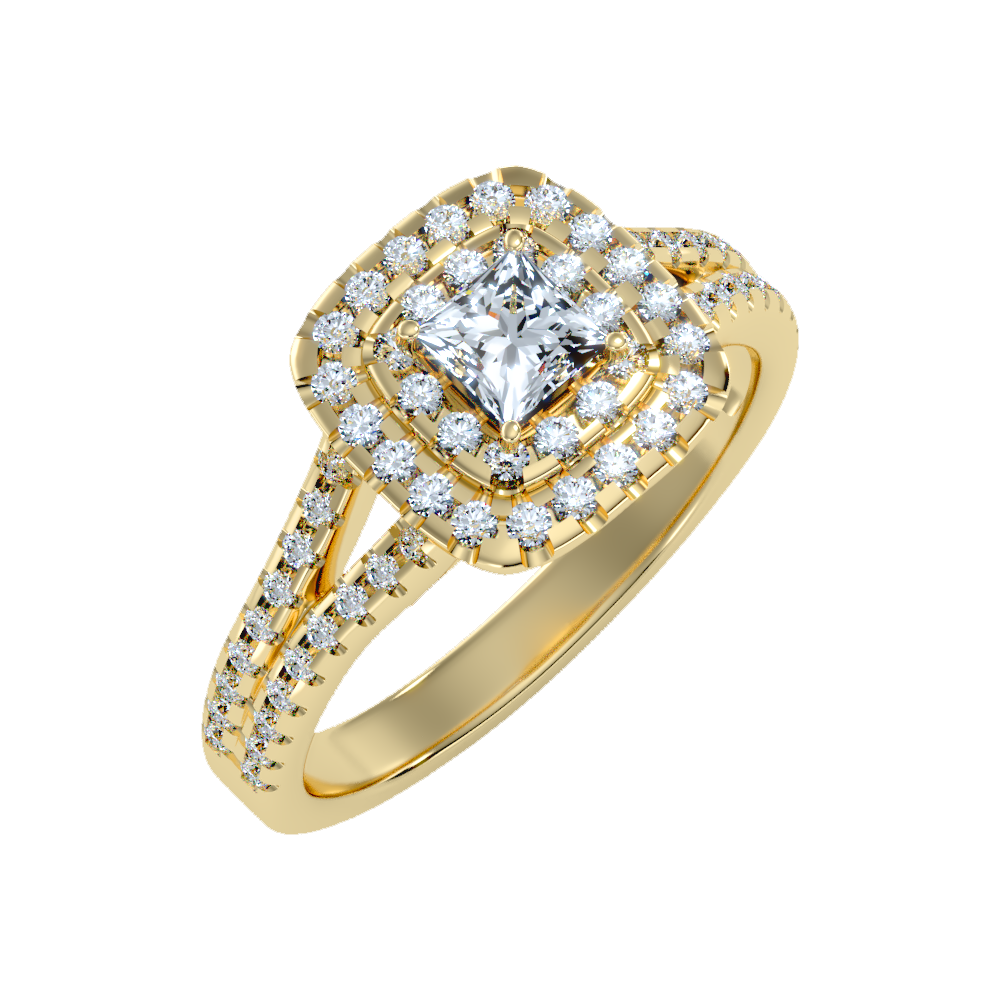 Mystic Halo Solitaire Ring-Color_Yellow-Gold