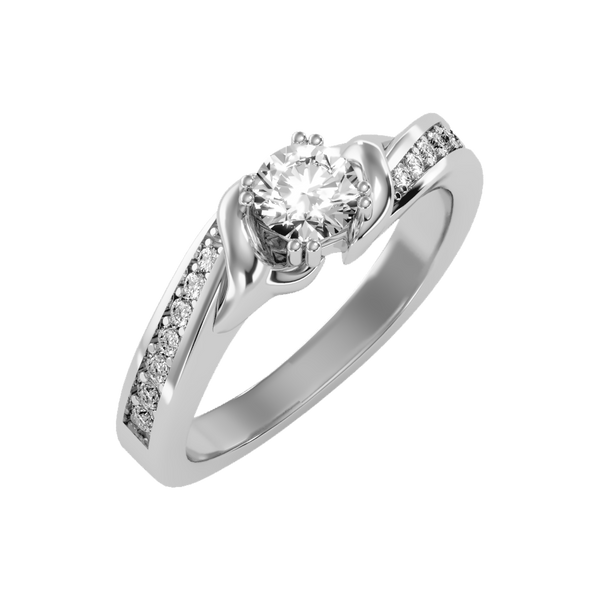 Jazzin Solitaire Ring-Color_White-Gold