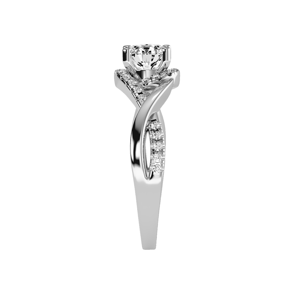 Youthful Halo Solitaire Ring