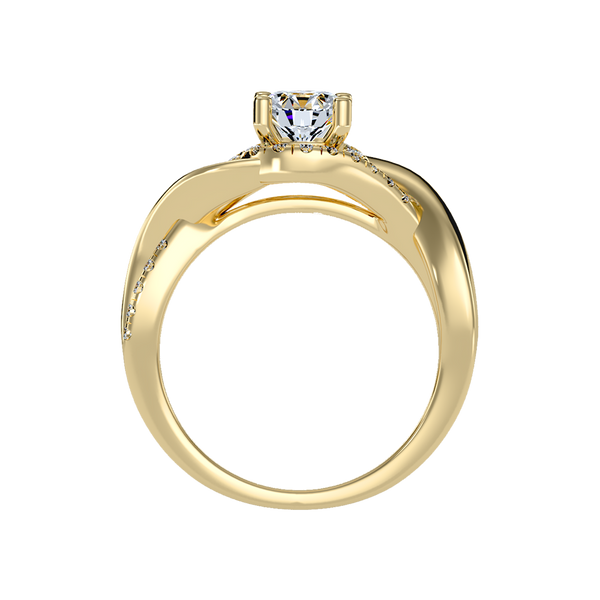Youthful Halo Solitaire Ring