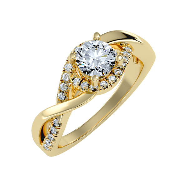 Youthful Halo Solitaire Ring-Color_Yellow-Gold