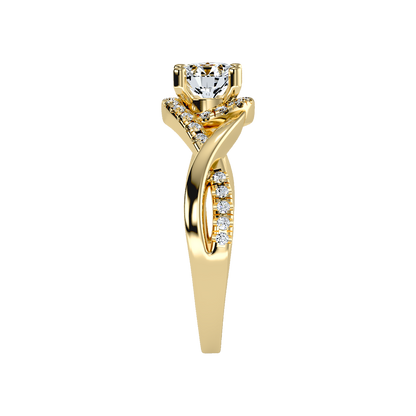 Youthful Halo Solitaire Ring