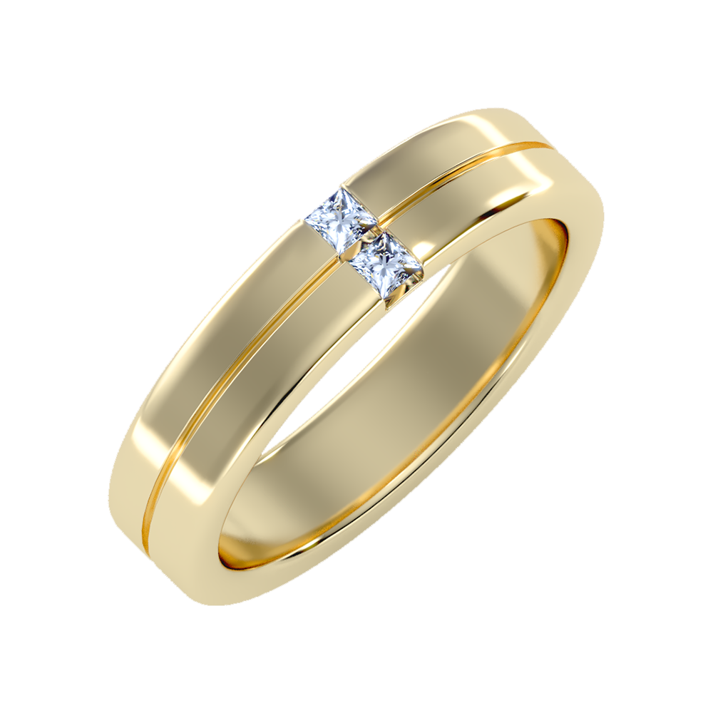 Finest Men's Broad Band Ring-Color_Yellow-Gold