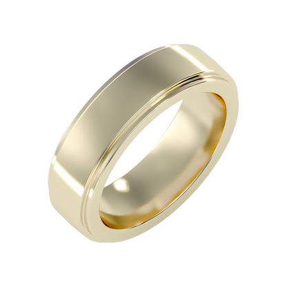 Bright Men's Band-Color_Yellow-Gold