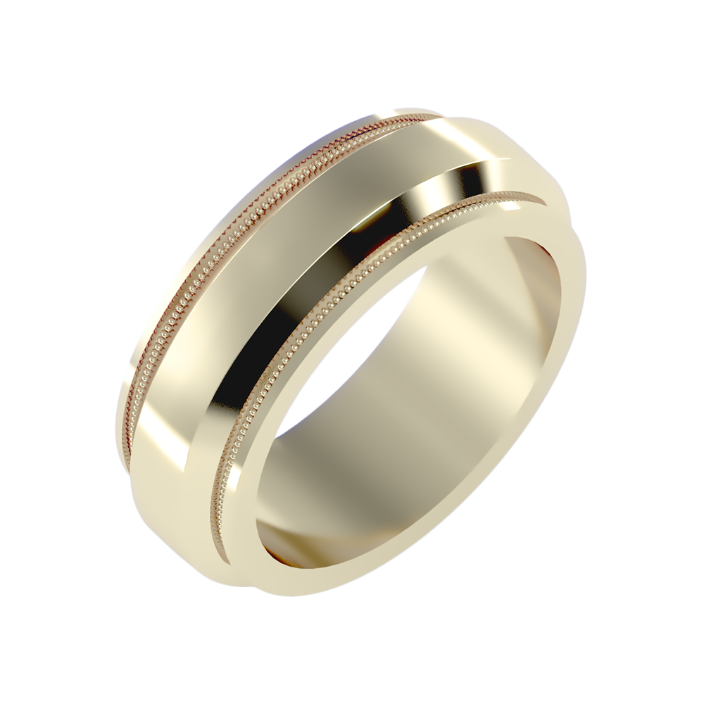 Dazzlin Men's Band-Color_Yellow-Gold