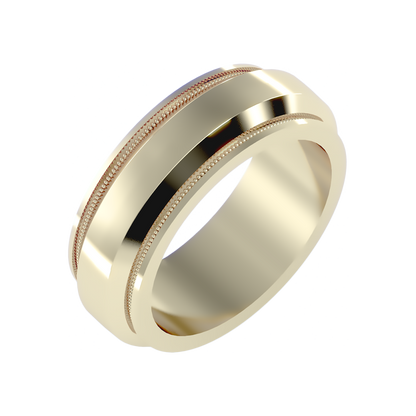 Dazzlin Men's Band-Color_Yellow-Gold