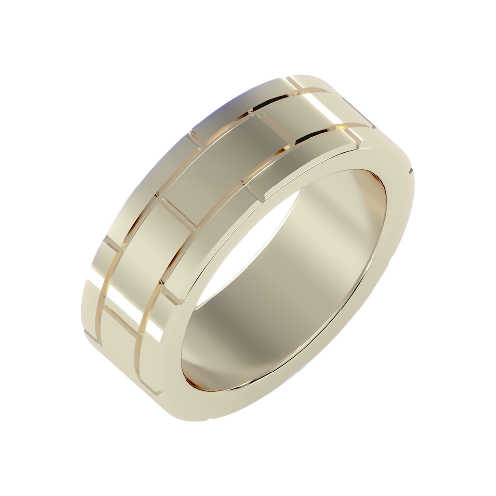 Blazin' Men's Band-Color_Yellow-Gold