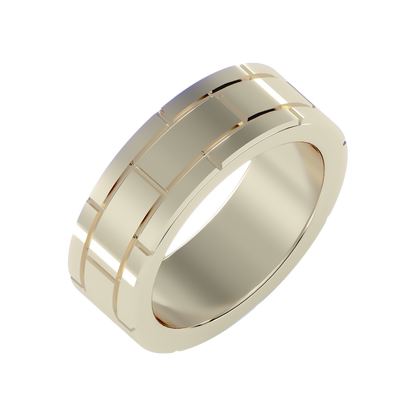 Blazin' Men's Band-Color_Yellow-Gold