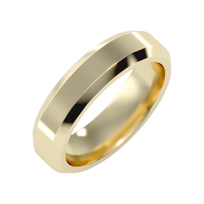 Perfect Men's Broad Band Ring-Color_Yellow-Gold