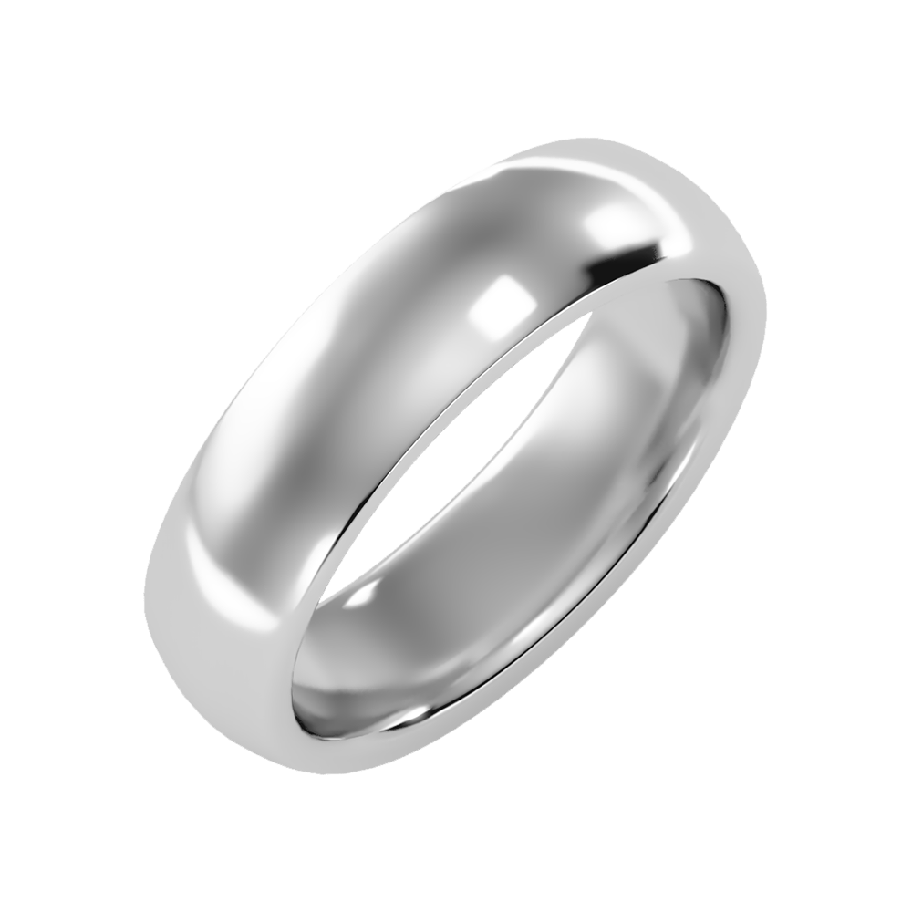 Twinkling Men's Band-Color_White-Gold