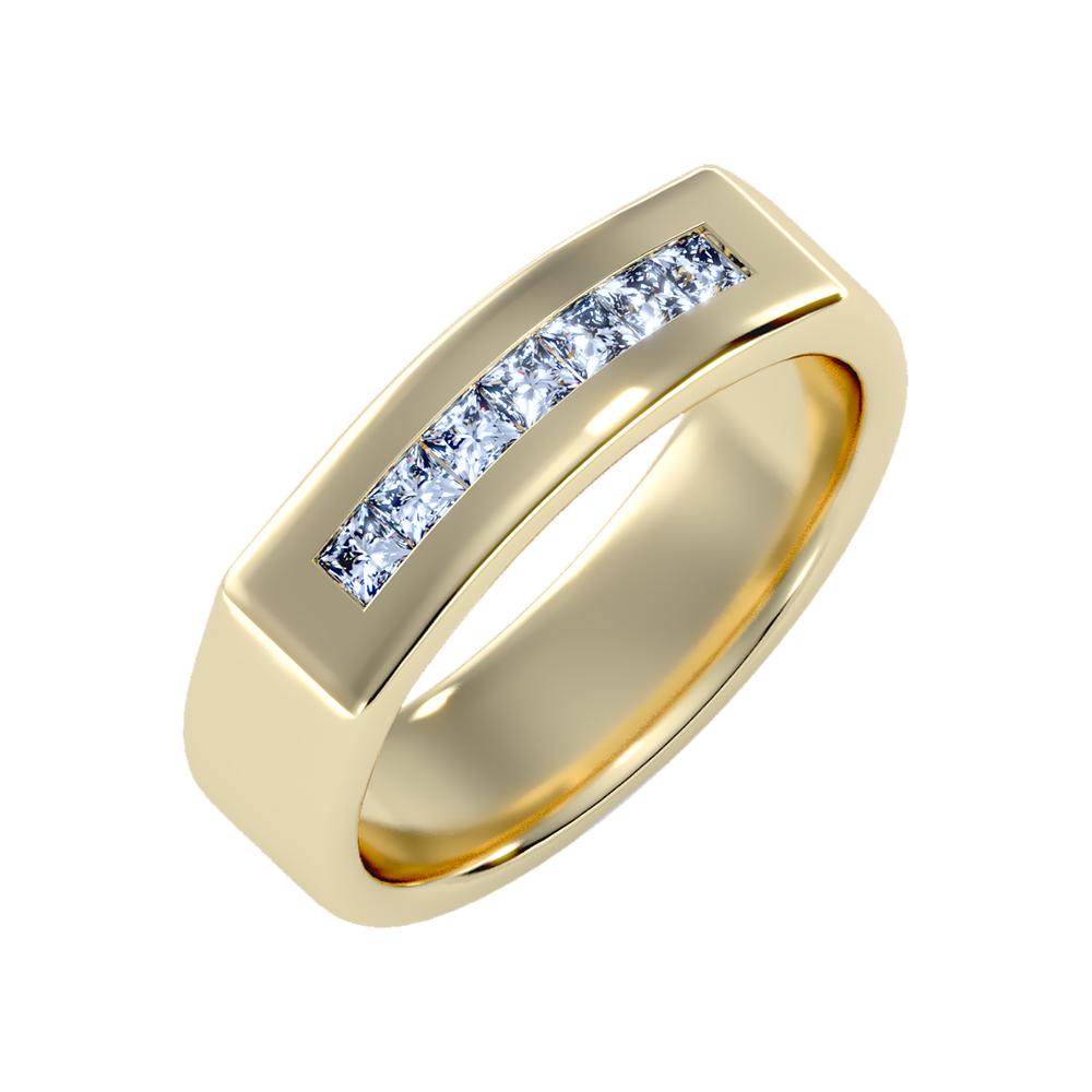 Gleamful Men's Band-Color_Yellow-Gold