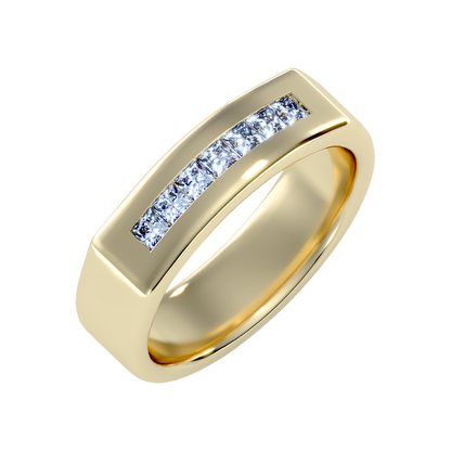 Gleamful Men's Band-Color_Yellow-Gold