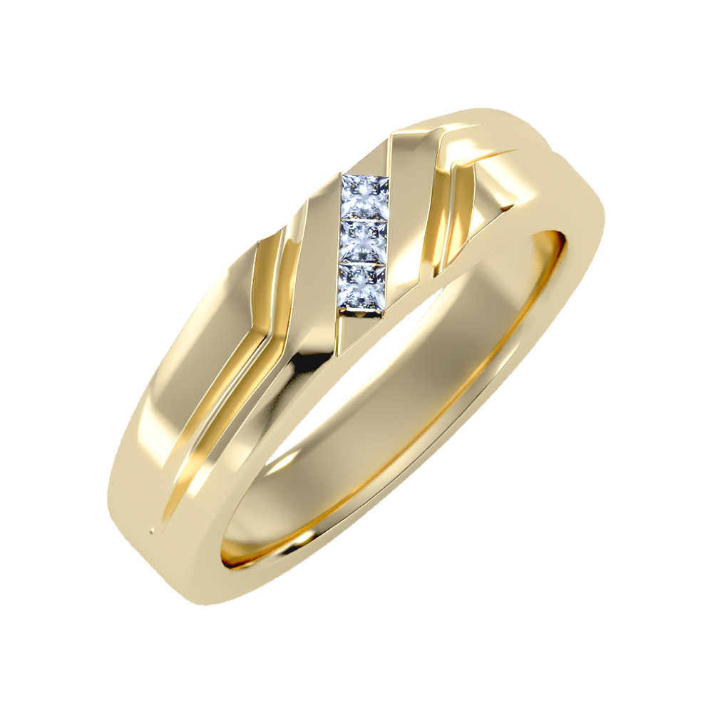 Blazing Men's Band-Color_Yellow-Gold