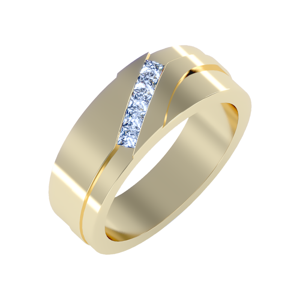 Moonlit Men's Band-Color_Yellow-Gold