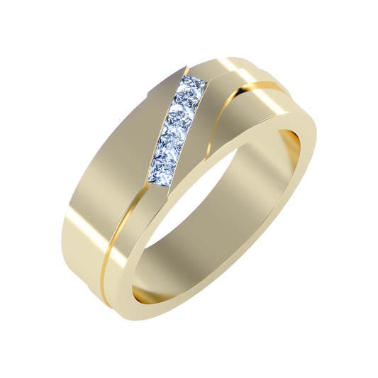 Moonlit Men's Band-Color_Yellow-Gold