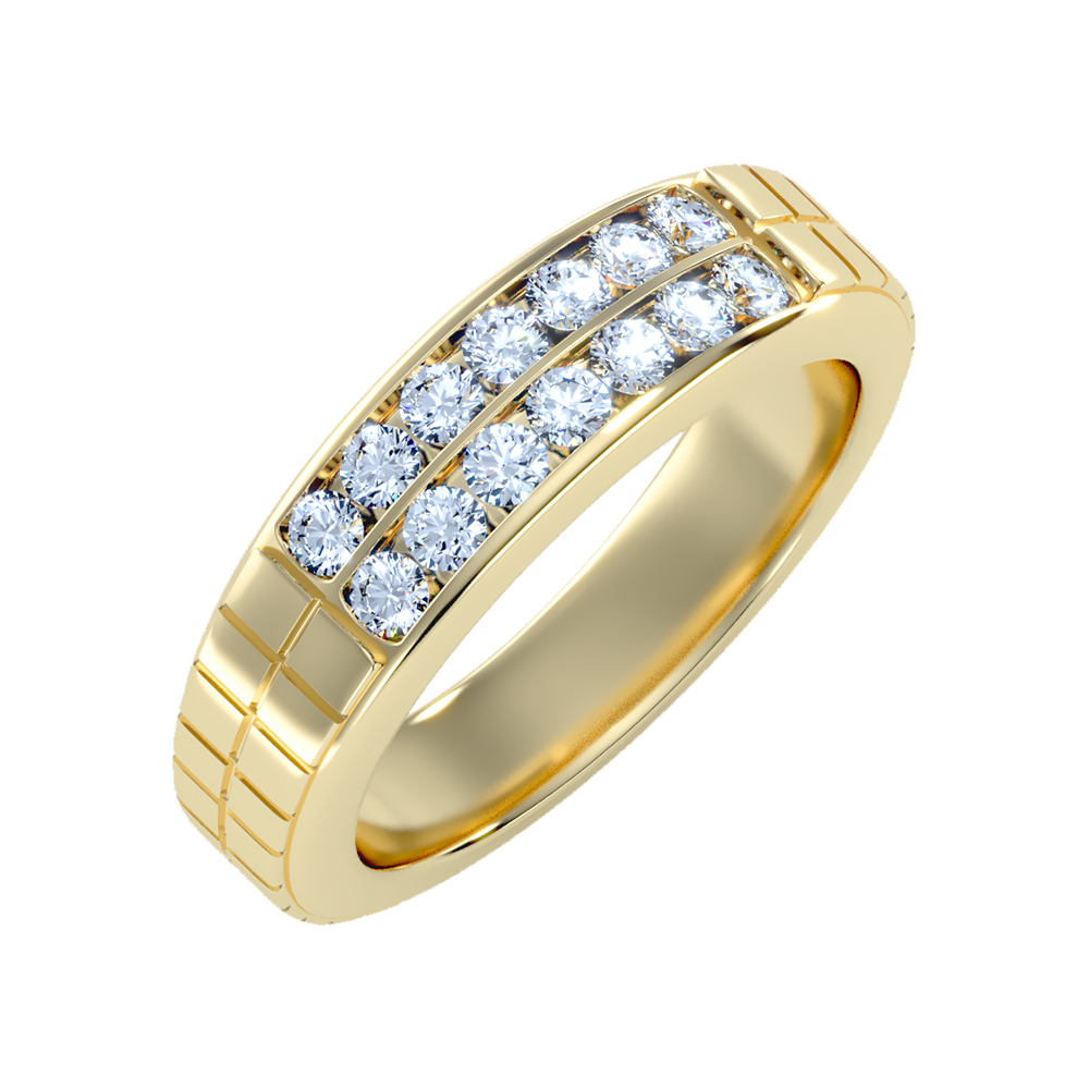 Glitzy Men's Band-Color_Yellow-Gold