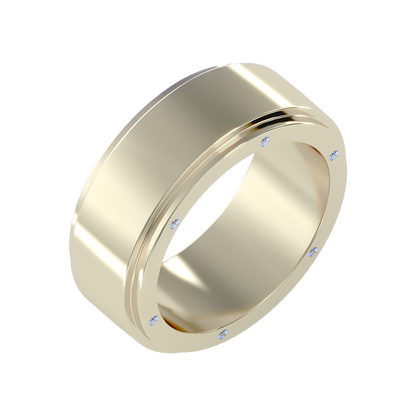 Divine Men's Broad Band Ring-Color_Yellow-Gold