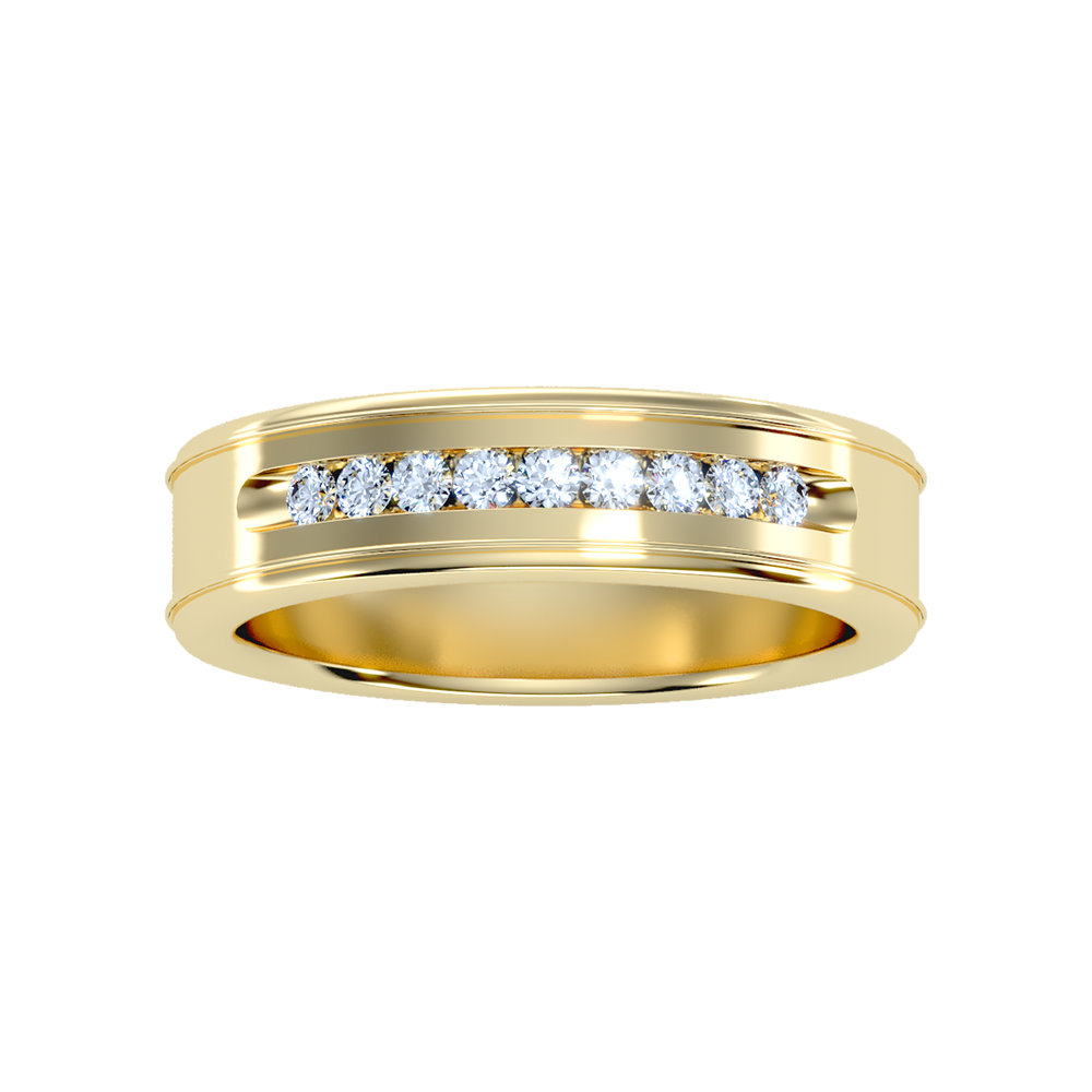 Lusterous Men's Broad Band Ring