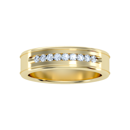 Lusterous Men's Broad Band Ring