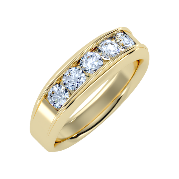 Ultimate jewel Men's Broad Band Ring-Color_Yellow-Gold