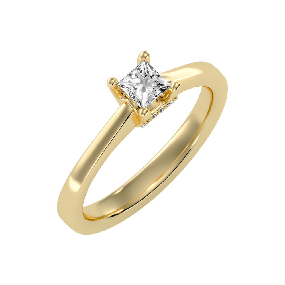 Refulgent Solitaire Ring-Color_Yellow-Gold